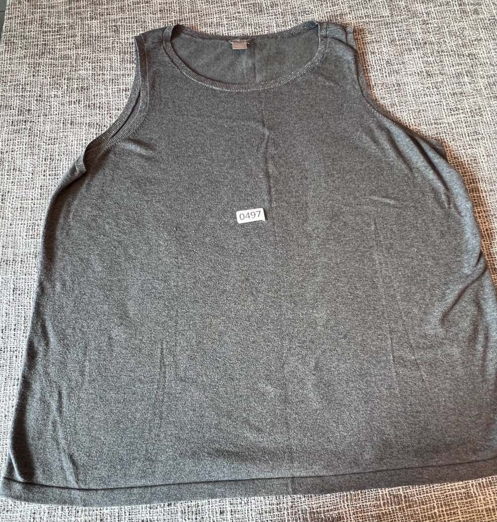 Chico's Zenergy Tank Top Size 4 US Size XXL Gray Metallic